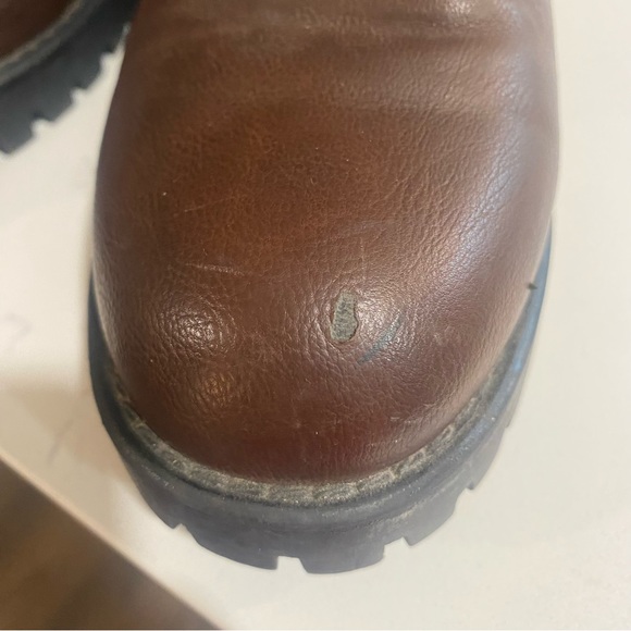 DREAM PAIRS Women's Military Lace Up Combat Boots Chelsea Ankle Booties 7.5 - Picture 4 of 8